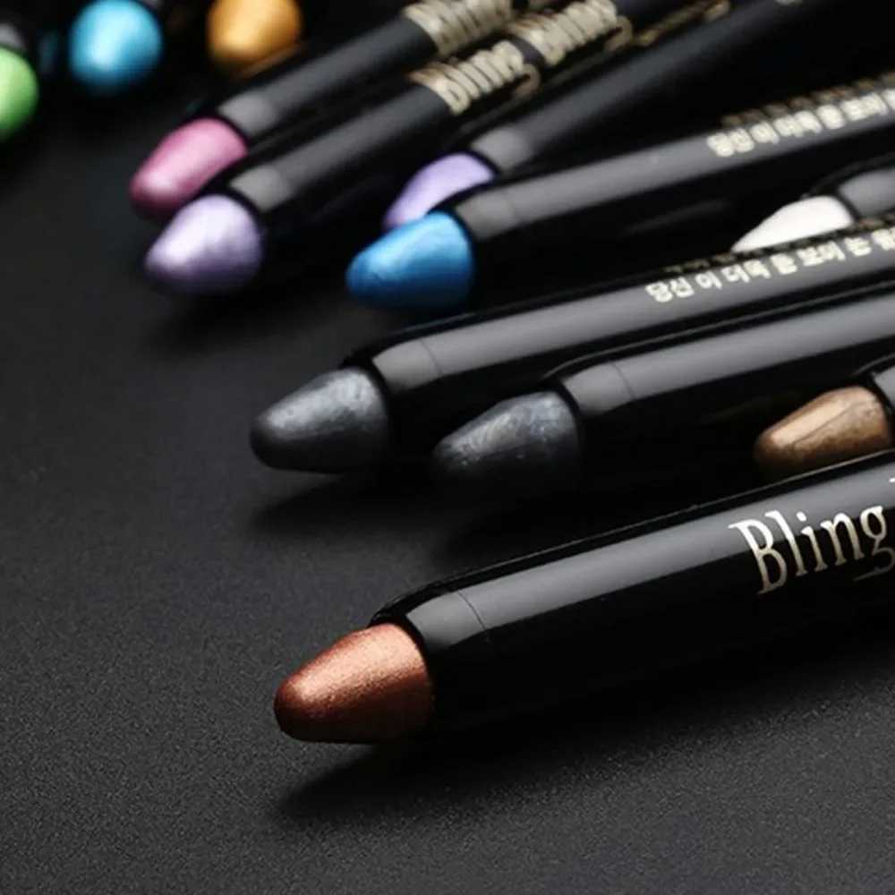 1PCS 15 Colors Shimmer Highlighter Eyeshadow Eyeliner Pencil Cosmetic Glitter Eye Shadow Liner Pen Beauty maquiagem #278651 Y240813