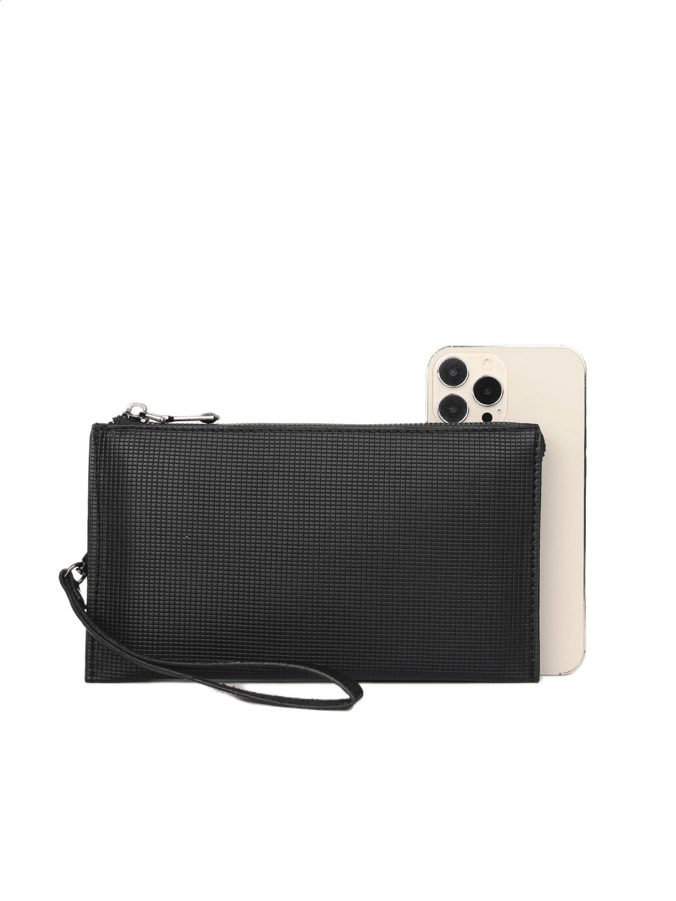 Simple basic large capacity clutch bag business and leisure outdoor portable dual company phone bag wrist bag handbag 240812