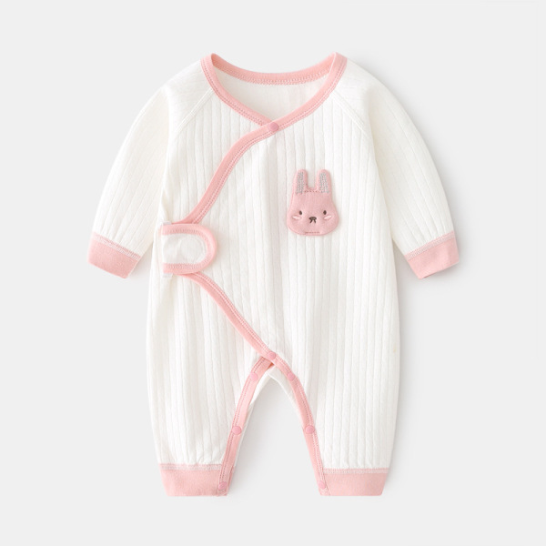 Newborn onesie baby boneless ha clothing autumn and winter pure cotton newborn monk clothing climbing clothing male and female baby spring and autumn 