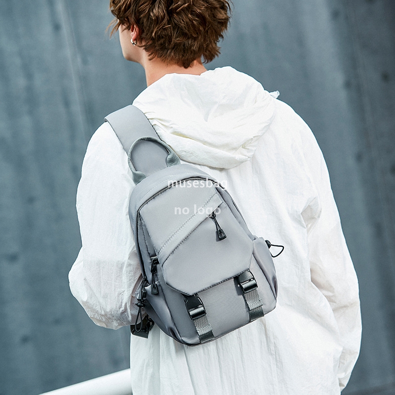 Chest bag men's backpack single shoulder crossbody bag men's and women's day fashion brand niche leisure sports boys satchel bag