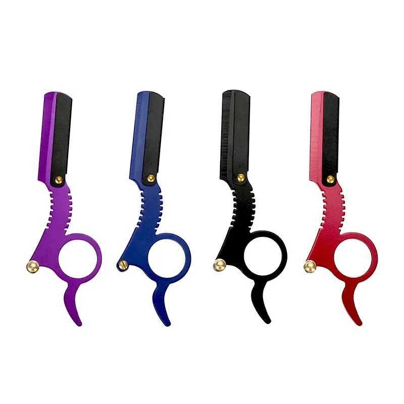 Straight Edge Barber Razor Men Haircut Beard Eyebrow Shaving Tool Manual Depilation Razor Hairdresser Trimming Shaver BarbershopM240814