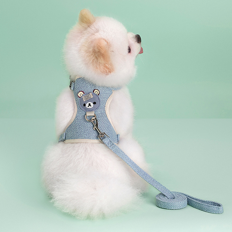 Dog Leash Vest Type Small and Medium-sized Dog Chest Strap Walking Dog Cat Rabbit Leash Pet Supplies