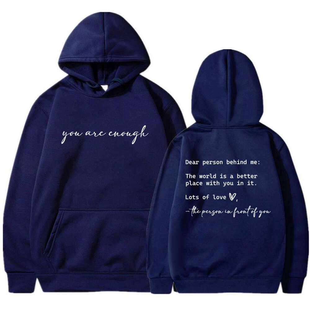 Person Dear Behind Me Print Hooded Plus Size Hoodie Women Sweatshirts Haruku Long Sleeve Girl Streetwear Loose Casual Pullover