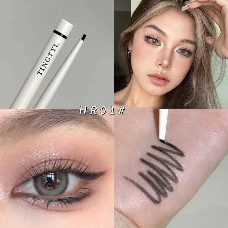 Matte Silkworm Eyeliner Pen Lasting Waterproof Non-smudged Quick Drying Eyes Liner Gel White Black Eyes Contour Makeup Cosmetics Y240813