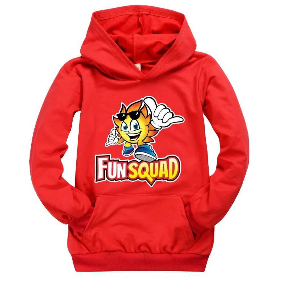 Autumn Fun Squad game Kids Girl Boys Full Sleeve Hoodie Sweatshirt Child Baby Cartoon Hoody Coat Tops Jacket Children ClothingY240814