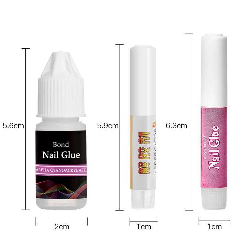 1/2/3g Bond Nail Glue Fast-Dry Adhesive Acrylic Art False Tips 3D Decoration Nail Tips Nail Rhinestone Glue Adhesive ToolsM240814