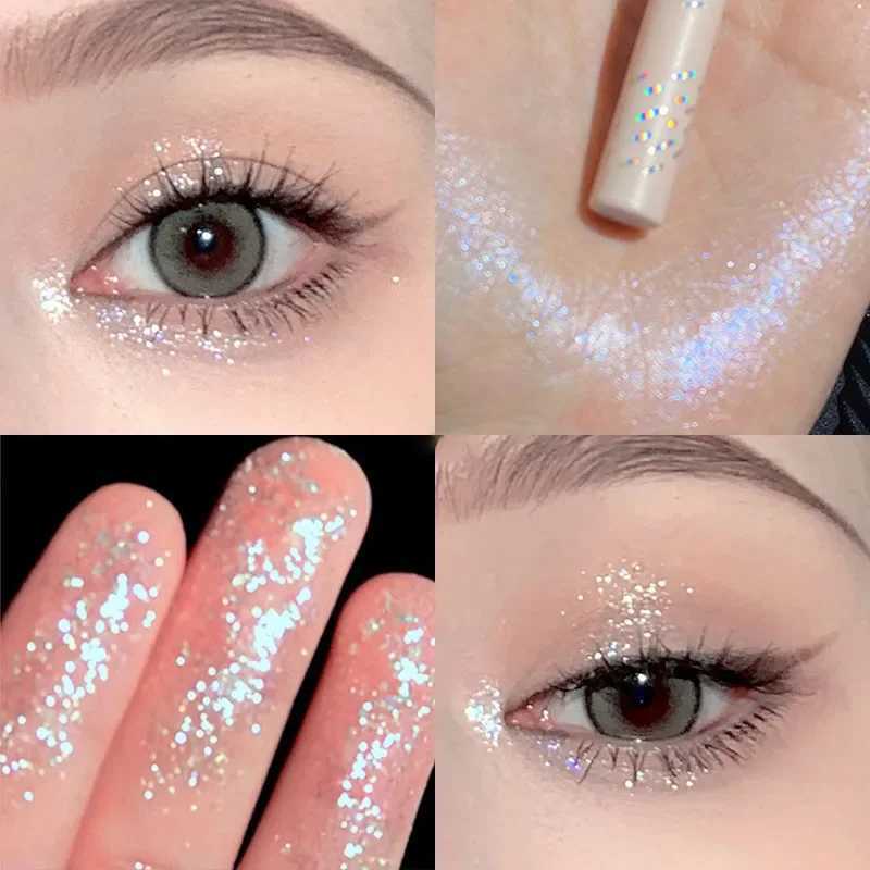 Glitter Eyeshadow Liner Pencil Eye Brightening Makeup Highlight Lasting Pearl White Lying Silkworm Waterproof Eyeliner Make Up Y240813