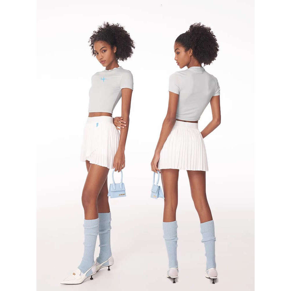 Women Wrap Front Detail Mini Pleated Tennis Skirt With Underpants