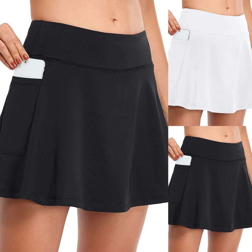 Safe Mini Sports Skirt Workout Tennis for Women Dancing Fiess Shorts High Waist Quick Dry Running Skirts s