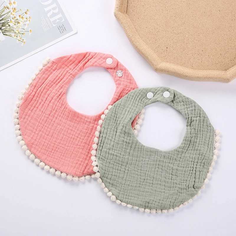 Bibs Burp Cloths Baby Bibs Infant Cotton Bib Newborn Solid Color Triangle Scarf Feeding Saliva Towel Bandana Burp Cloth Boys Girls Shower GiftL4812