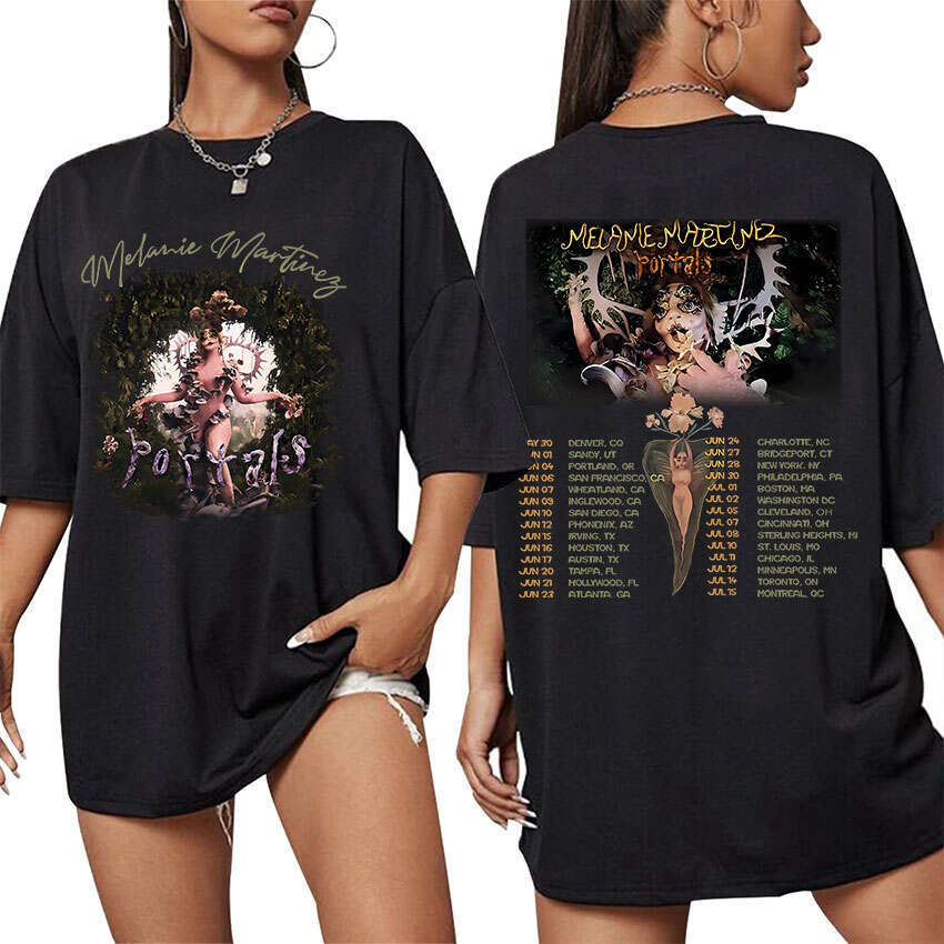 Popular Retro Melanie Martinez Printed Hip Hop Y2k Short Sleeve Fashion T-shirt Casual Loose Comfortable Tees Clothing