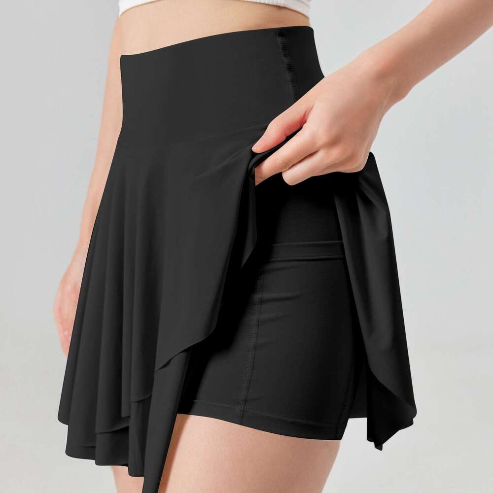 Skirts Tennis With Pocket Gym Running Pleated Skort Women Fashion Sports Fiess Skirt High Waisted Yoga Skorts Faldas Mujer s