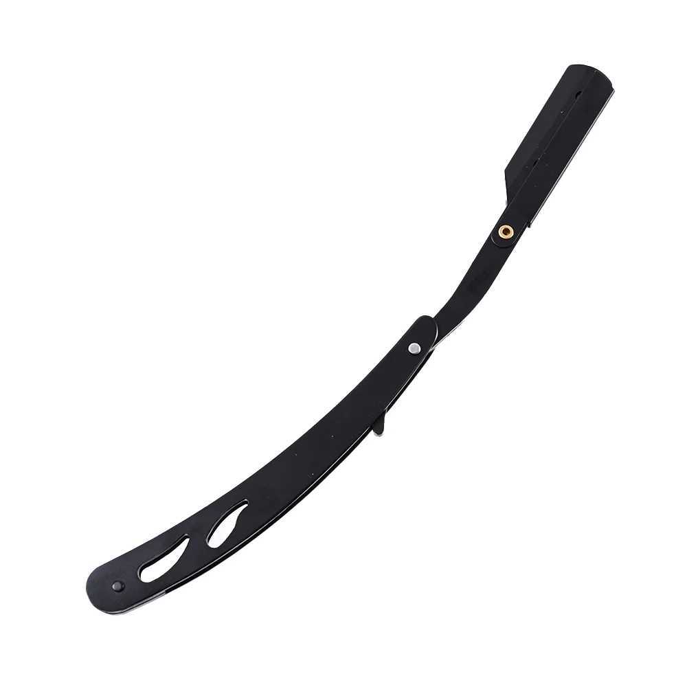 Straight Edge Barber Haircut Beard Eyebrow Shaving Tool Manual Depilation Razor Replaceable Shaving KnifeM240814