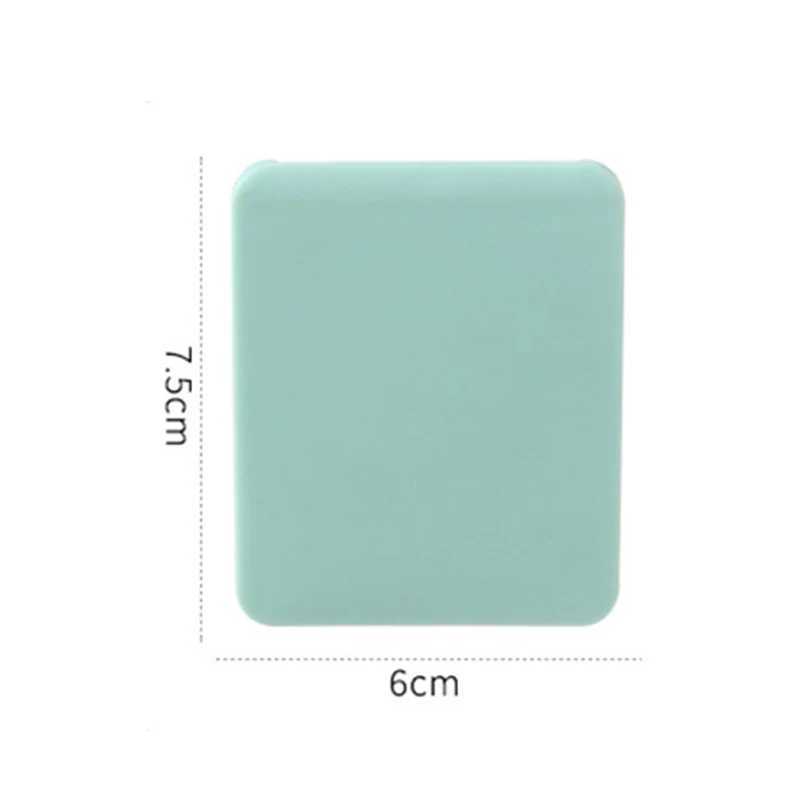 Rectangular plastic folding mirror pocket mini portable makeup mirror womens handheld mirror makeup mirror W240813