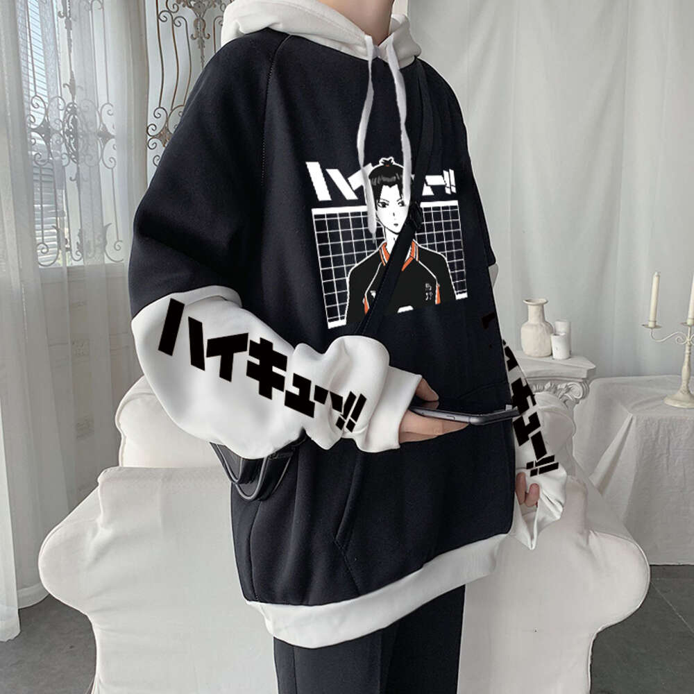 Anime Haikyuu Haruku Kawaii Volleyball Junior Tobio Kageyama Manga Hoodies Long Sleeve Unisex Oversized Winter Warm Sweatshirt