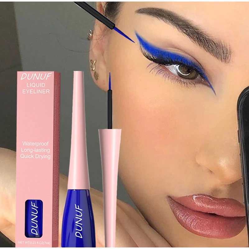 Blue Eye Liner Pen Eyes Makeup Long-Lasting Liquid Quick-Dry Eyeliner Pencil 18-color White Red Colorful Pen Make Up Cosmetics Y240813