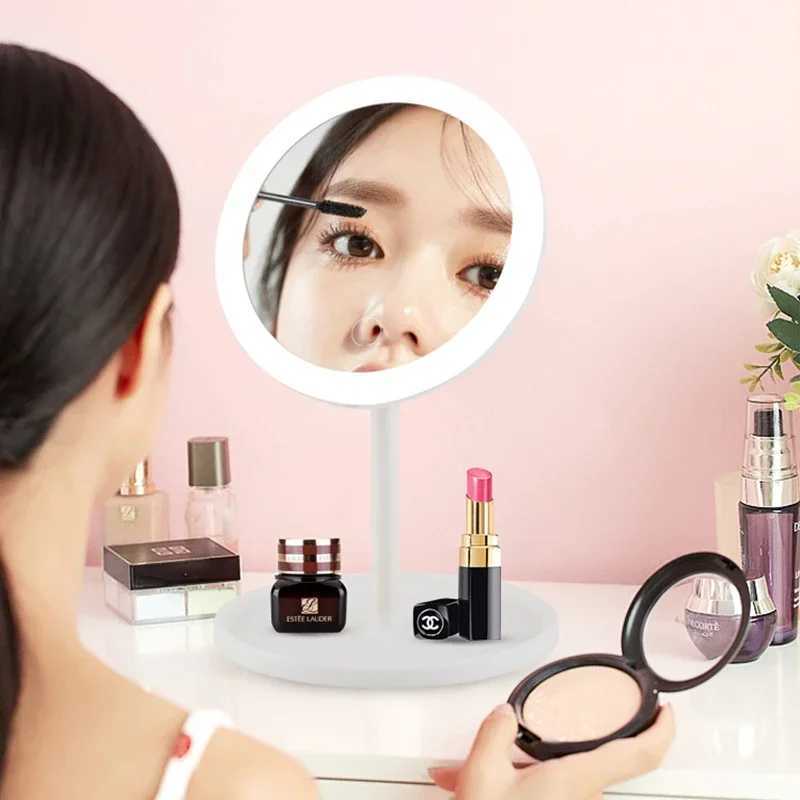 Light up your beauty program LED makeup mirror with adjustable brightness rotation and memory functions W240813