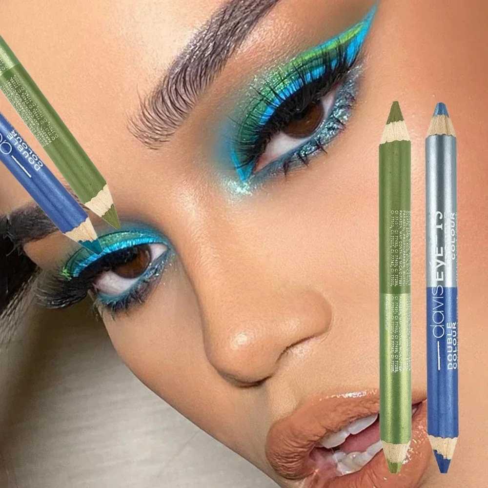 Double-headed eyeshadow Eyeliner Pencil lasting waterproof and not blooming shiny matte durable gel pen 20 color eye cosmetic Y240813