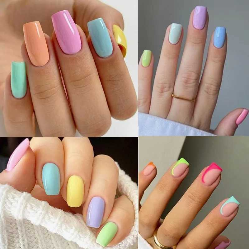 Mtssii Macaron Gel Nail Polish Spring Summer Candy Pink Blue Color For Manicure Semi Permanent Soak Off Nail Art Gel VarnishesM240814