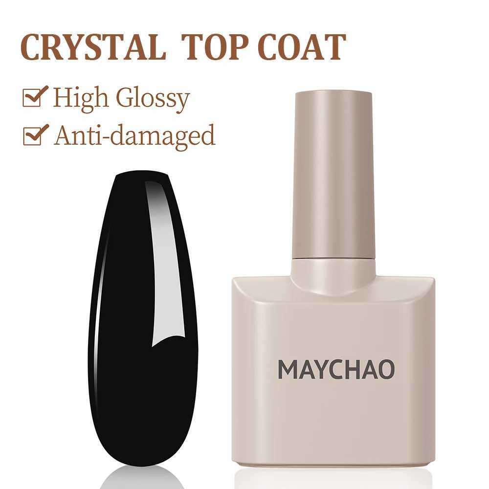 MAYCHAO 12ml No Wipe Top Coat Base Coat Primer UV LED Nail Gel Polish Reinforcement Gel Soak Off Semi Permanent Nail Art VarnishM240814