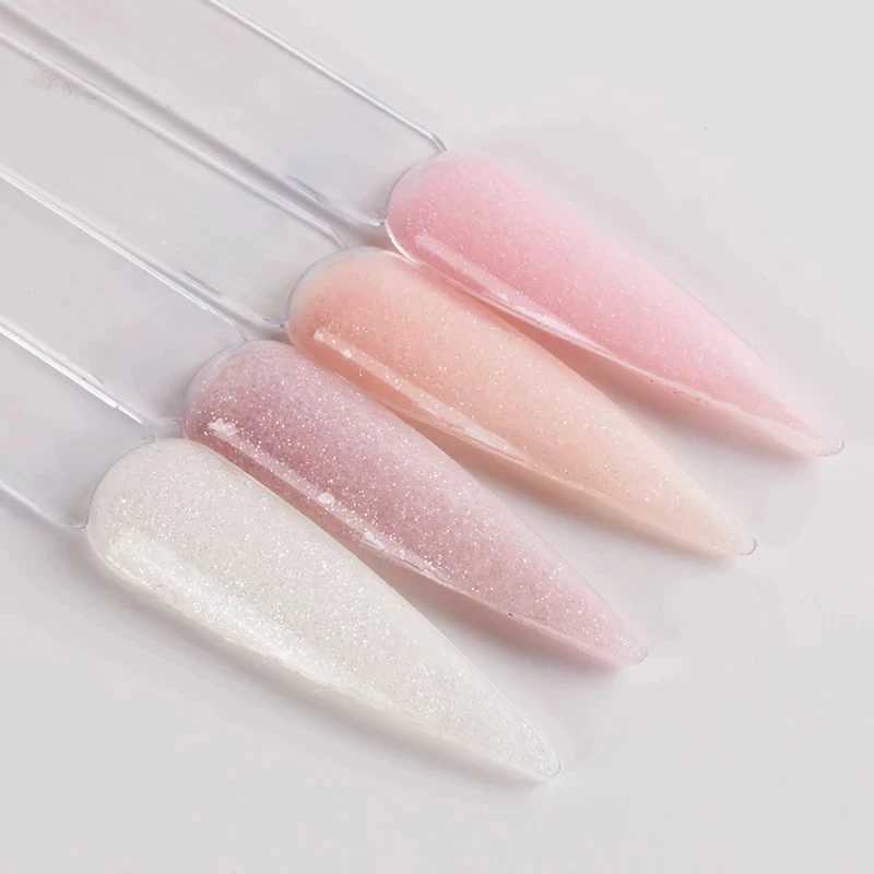 BOZLIN 60ML Poly Nail Gel Semi Permanent Acrylic Glitter Extension Crystal Nail Art Fast Builder Hybrid Varnish Soak Off UV GelM240814