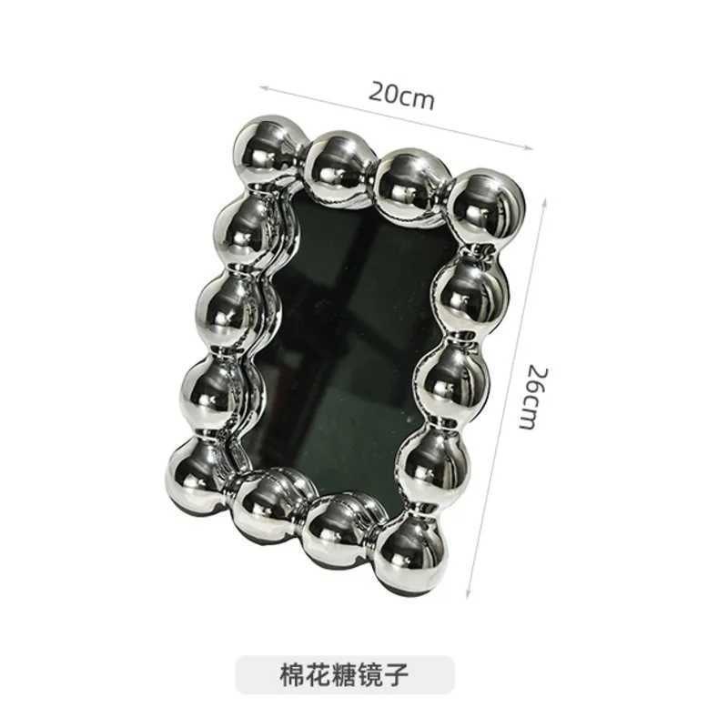 Mirror High Beauty Bedroom Dressing Table Cotton Candy Makeup Mirror New Dormitory Desktop Instagram Style Makeup Mirror W240813