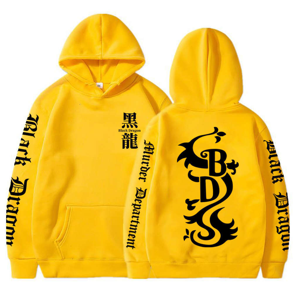 Women Men Tokyo Revengers Anime Hoodies Black Dragon Graphic Printed Hooded Plus Size Sweatshirt Haruku Pullover Clothing