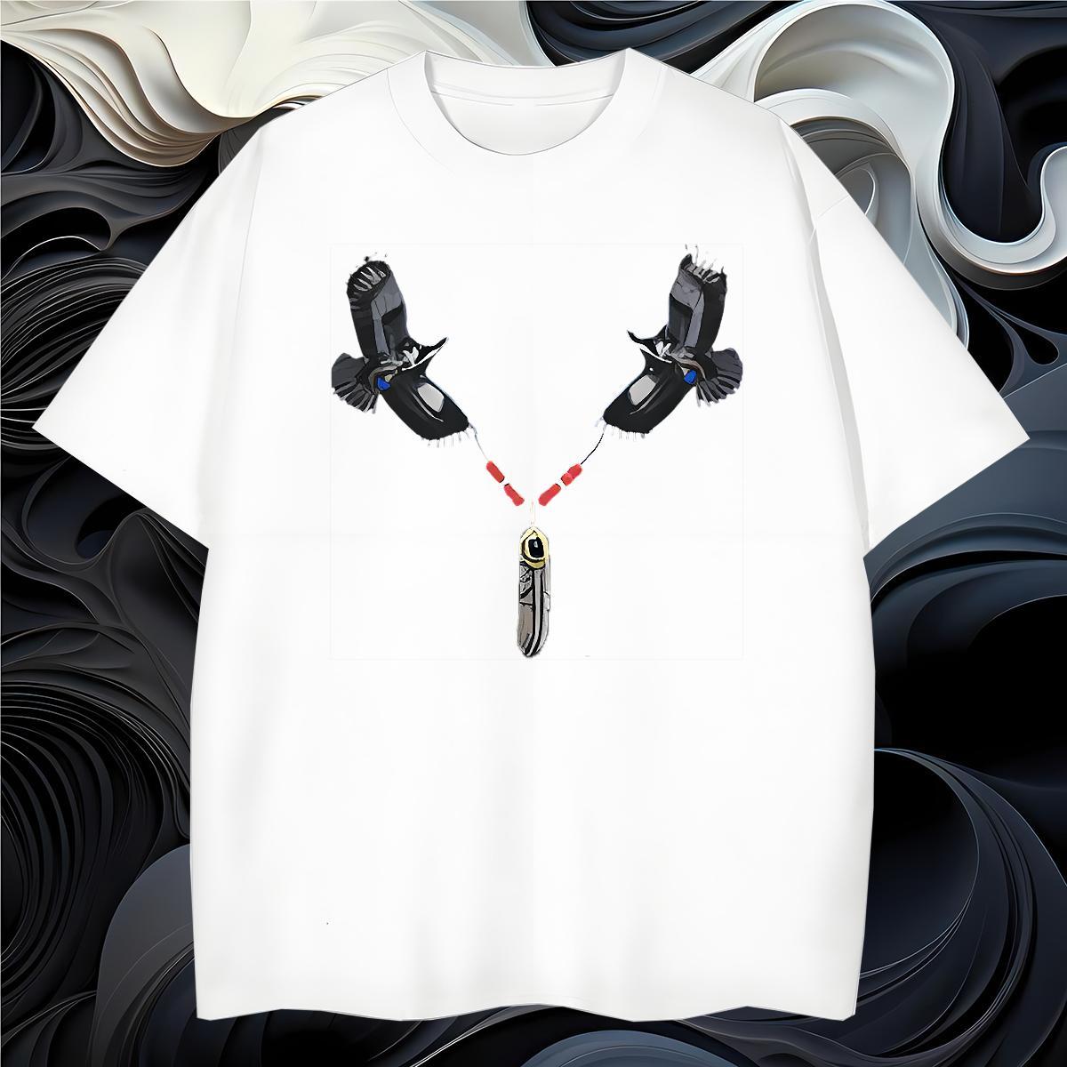 Cool Design Man T Shirts eagle Breathable Short Sleeve Anime Printing Street Custom Print Plus Size 230g 100% Cotton Tshirt for Man Woman Fashion Desi