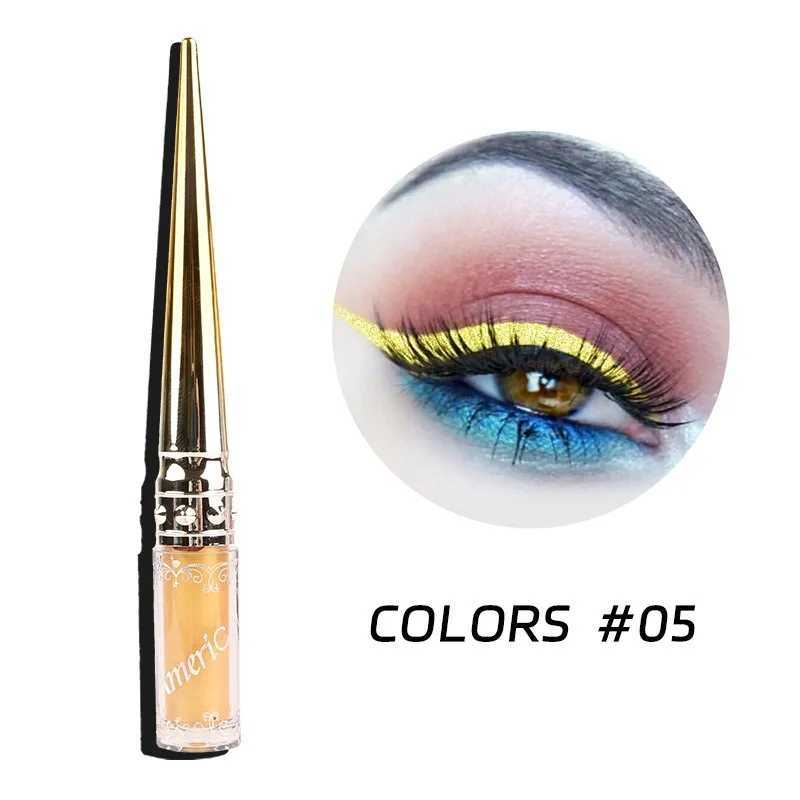 Diamond Glitter Eyeliners Dazzling Shimmering Pearl Color Blue Red Eyeliner Long Lasting Waterproof Sweatproof Women Cosmetics Y240813