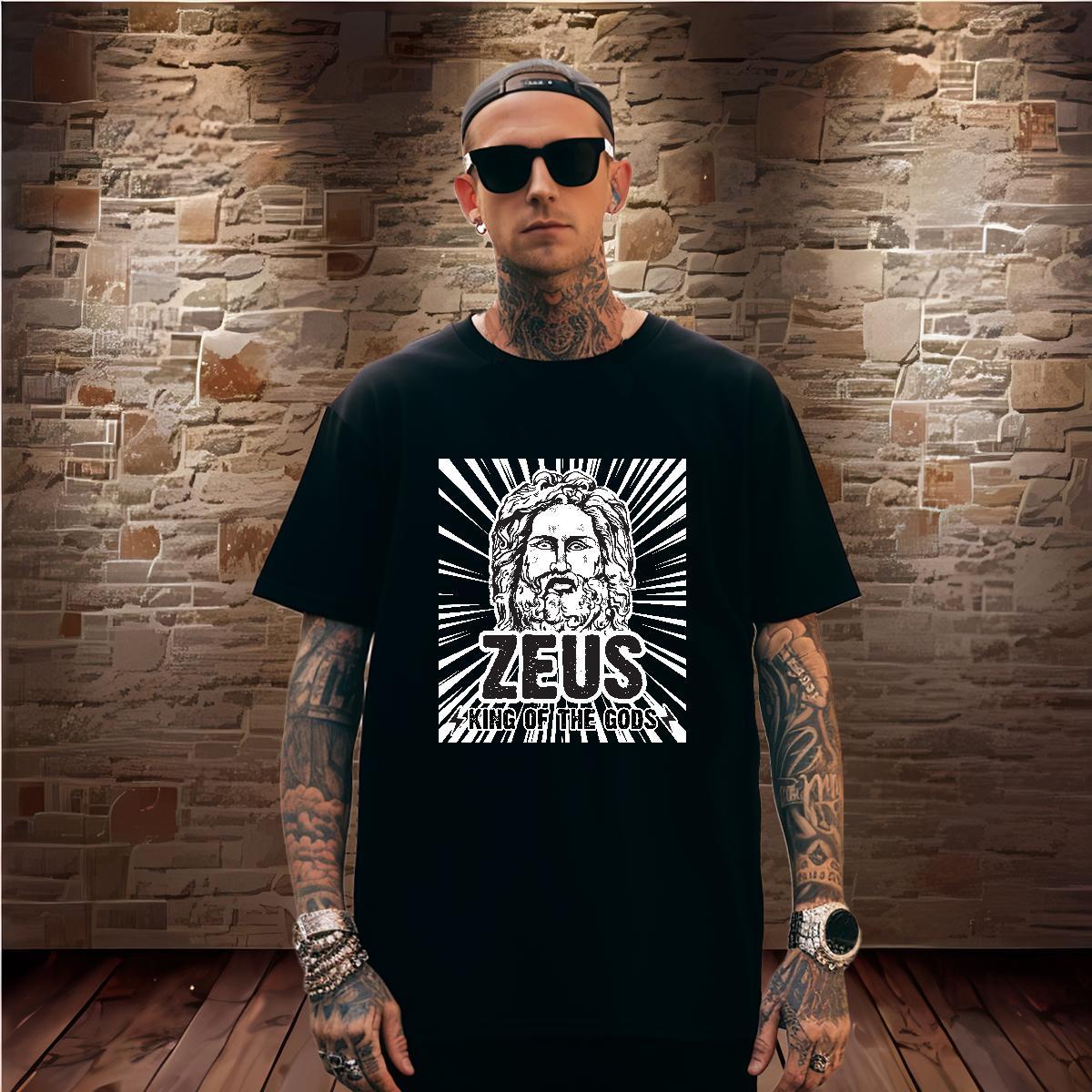 T Shirt For Man 230g Pure Cotton portrait Sport Crew Neck Breathable Oversized 4XL Men Tops Tees Designer Fashion Soft Tops Shirt