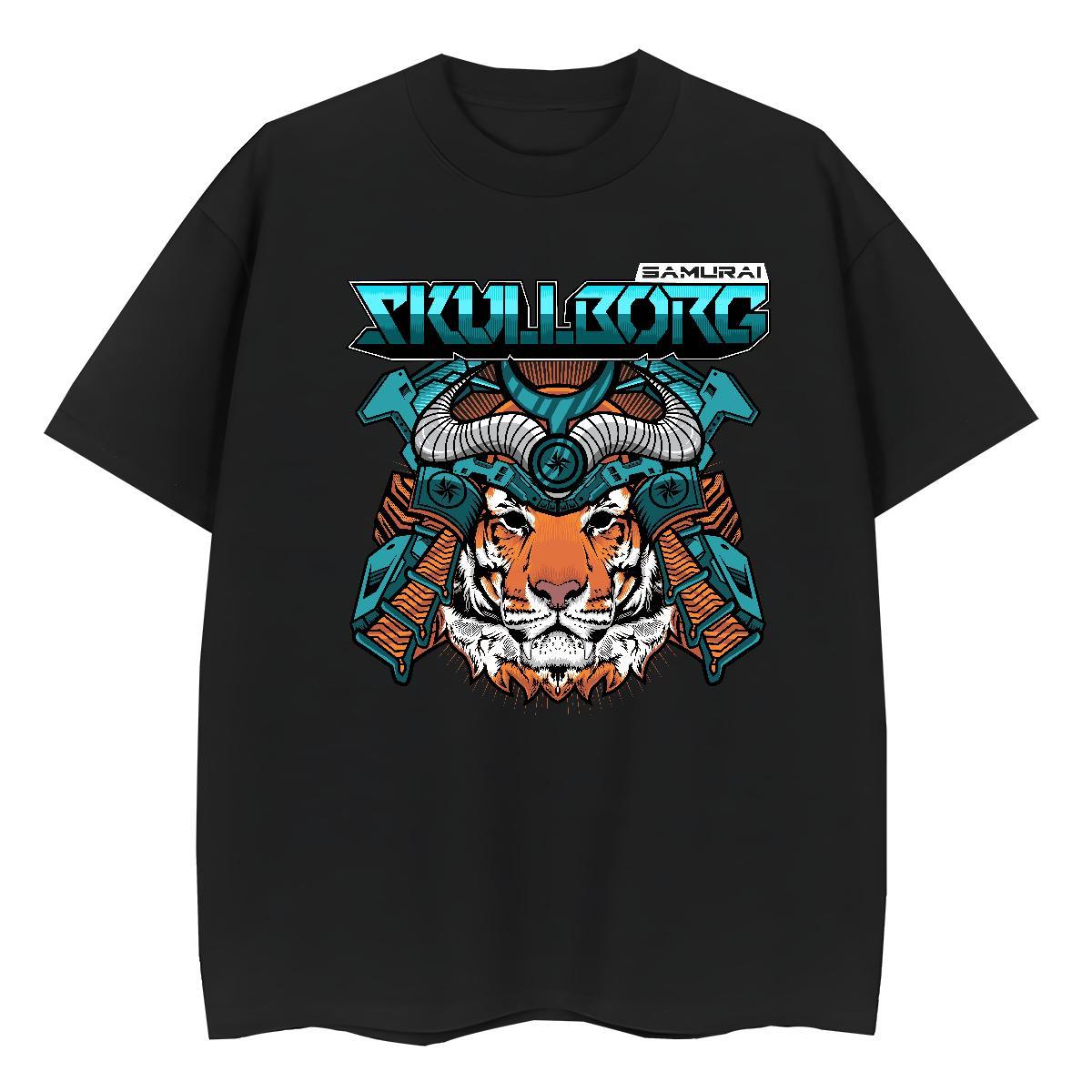 TOP Quality T Shirt For Man tiger Short Sleeve O-Neck Daily Outfit Custom Big Size 100% Cotton 230g Couples T Shirts Fashion New Clothes