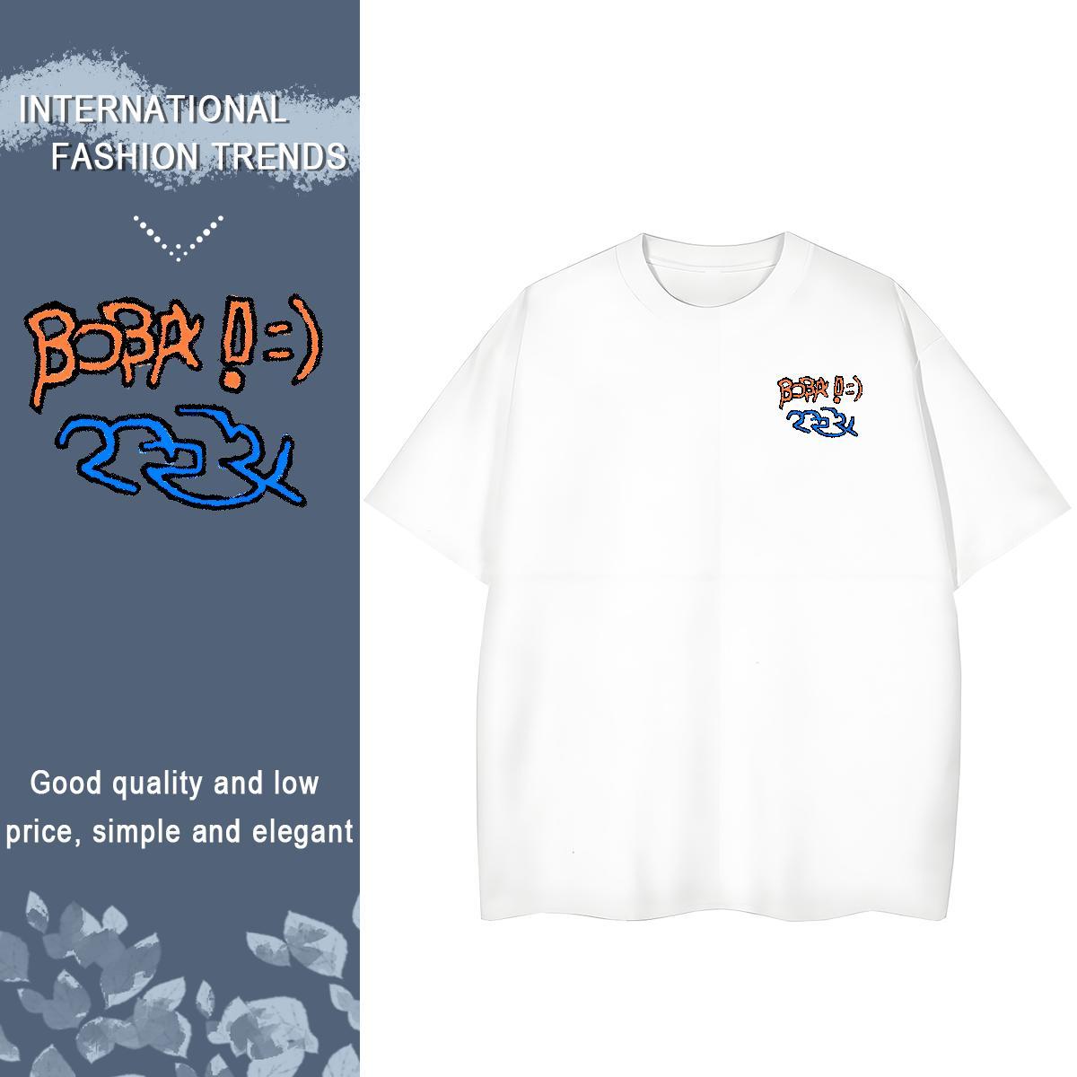 Classic letter Mens T Shirts Casual Beach Men Tshirts 230g Cotton Casual New Breathable Crew Neck Skull Tees