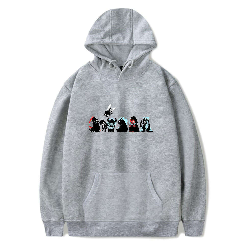 Solo Cartoon Leveling Printed Hoodie Spring Long Sleeves Men Women Casual Plus Size Hooded Sweatshirts Fashion Street Hoody
