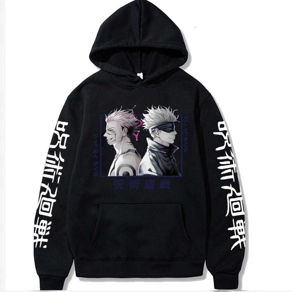 Kaisen Jujutsu Cosplay Funny Gojo Satoru Cool Ryomen Sukuna Manga Friend Print Sweatshirts Autumn Winter Plus Size Hoodie