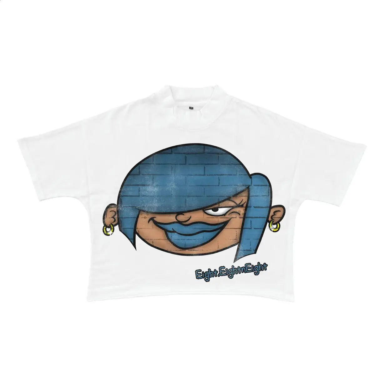 Harajuku Cartoon Printed Graphic Tshirt Womens Y2k Style Top Street Clothing Oversized Gothic Anime Edition 240814