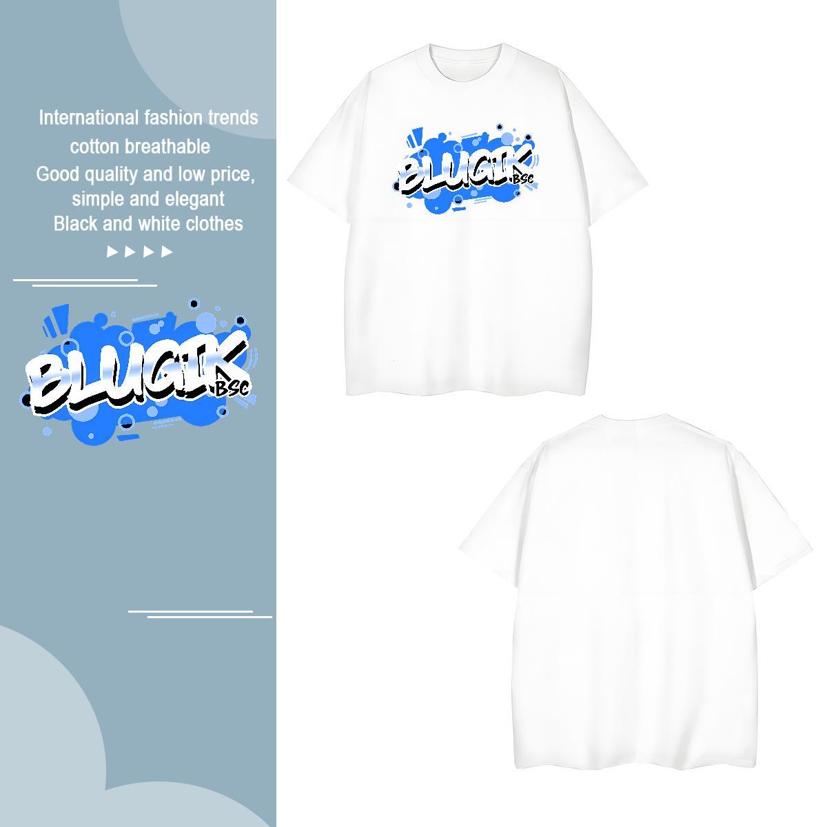 Popular letter Mens T Shirts Casual Daily Wear Mens Tshirts 100% Cotton 230g Fashion Design Breathable White Plus Size Tops