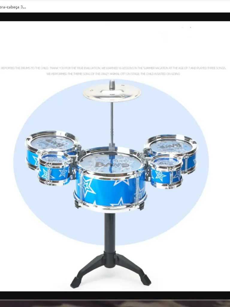 Drum sets for children beginners childrens toys dynamic jazz drums for western percussion instrument Y240813