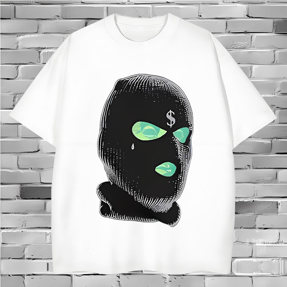 T Shirts Men 230g Cotton portrait Summer Casual Breathable Crew Neck Anime Print Mens Tshirts Free Shipping Cool Tops Shirt