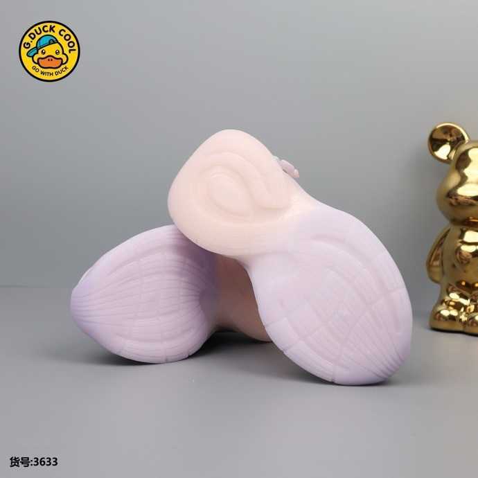Sneakers G. DUCK Cool Little Yellow Duck 2024 Autumn/Winter New Girl Princess Leather Sneakers Rotating Button Shoes H240805
