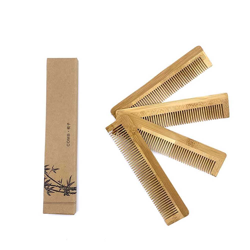 1 piece of natural and environmentally friendly wooden comb bamboo hair brush hair care beauty spa massager wholesale hair care comb W240813