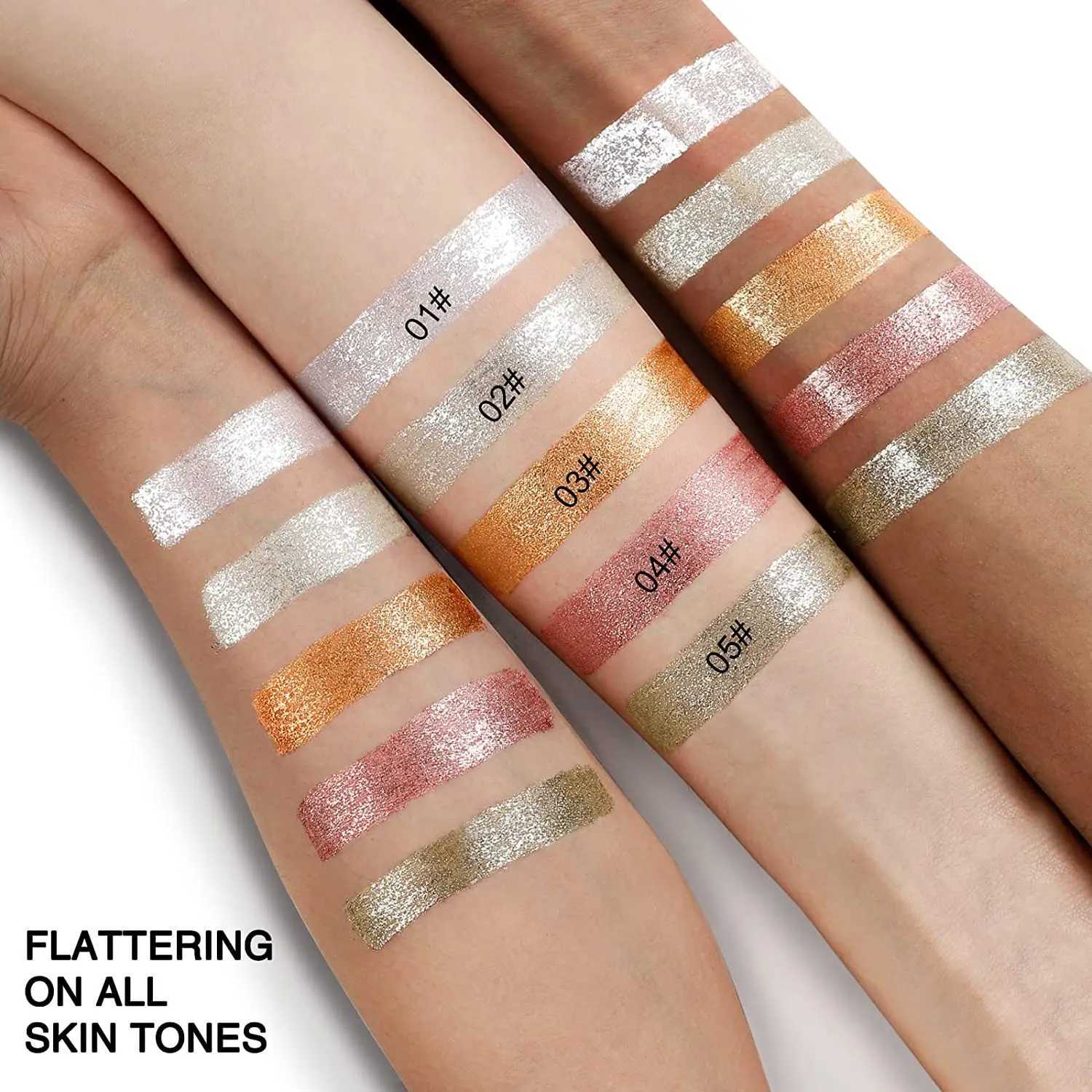 Makeup Set Liquid Glitter Eyeliner Metallic Shimmer Glitter Eyeshadow Long Lasting Waterproof Shimmer Eyeliner 10pcs Y240813