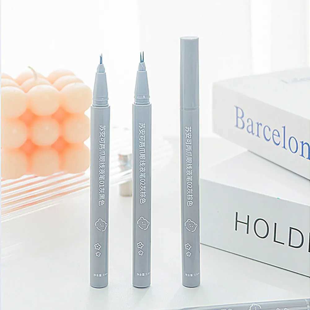 0.01MM Double Tip Lower Eyelash Pencil Waterproof Liquid Eyeliner Makeup For Women Quick Drying Long Lasting Smooth Eye Liner Y240813