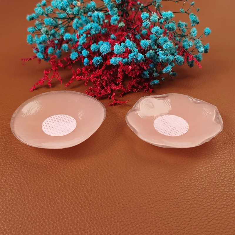 Reusable silicone Nipple cover womens bra sticker breast Petal strapless bra invisible chest pad chest stickerXJ250324
