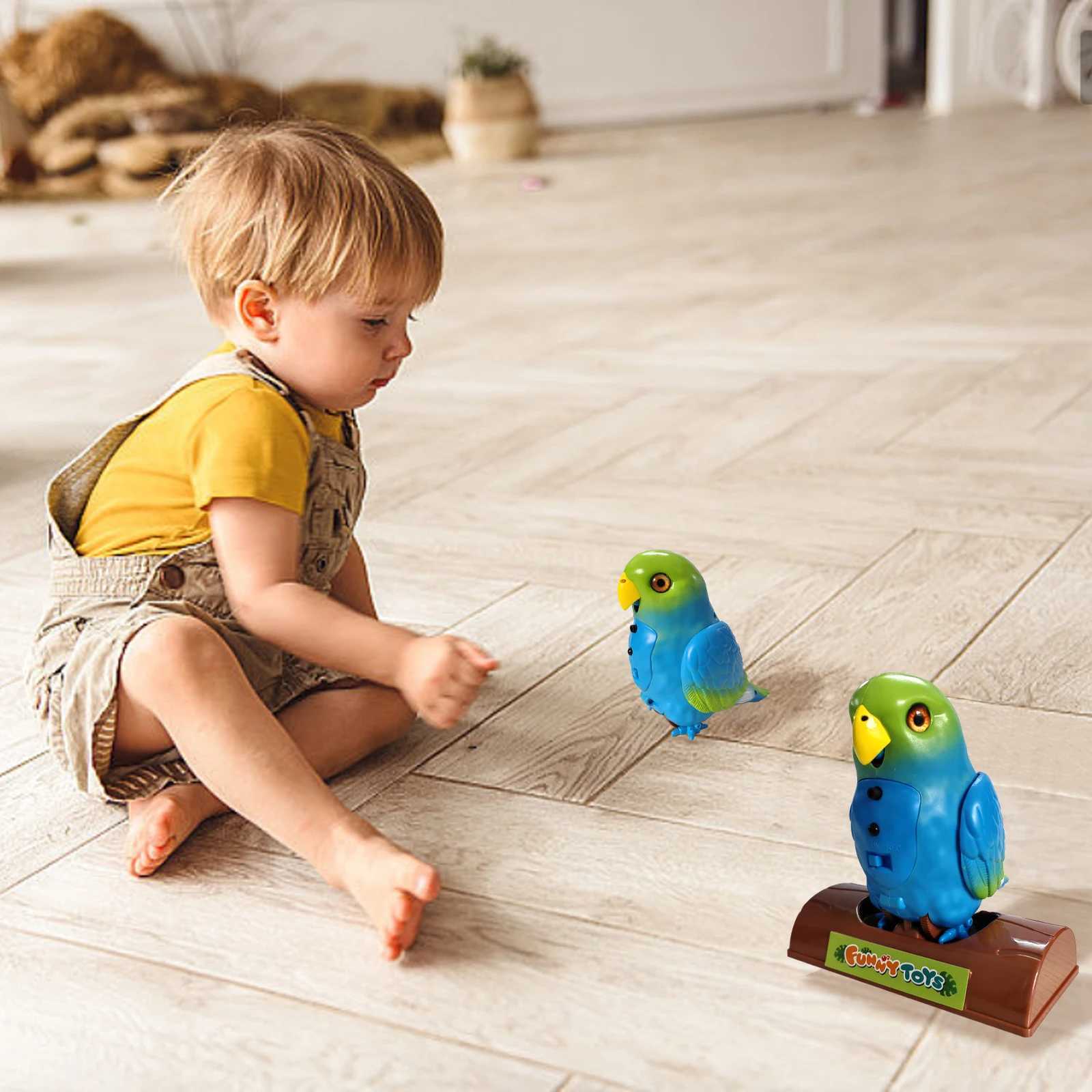 Electronic Bird Sound Parrot Aniamal Pet Toy for Toddler Childrens Electric Talking Singing Sound Making Toys Gift for Kids Y240814