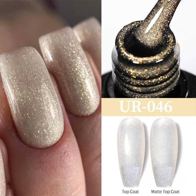 UR SUGAR 7.5ml Silver Glitter Nail Gel Polish Summer Laser Gold Sequins Manicure Semi Permanent Soak Off Nail Art Gel VarnishM240814