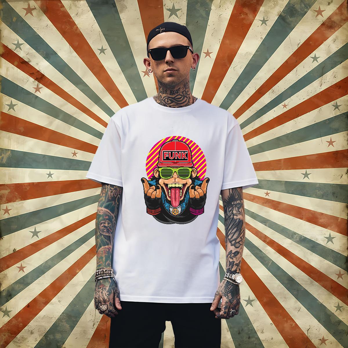 High Quality Men T Shirts Hip Hop Men Tees 230g Pure Cotton Fashion Designer Short Sleeve O-Neck Skull Clothings