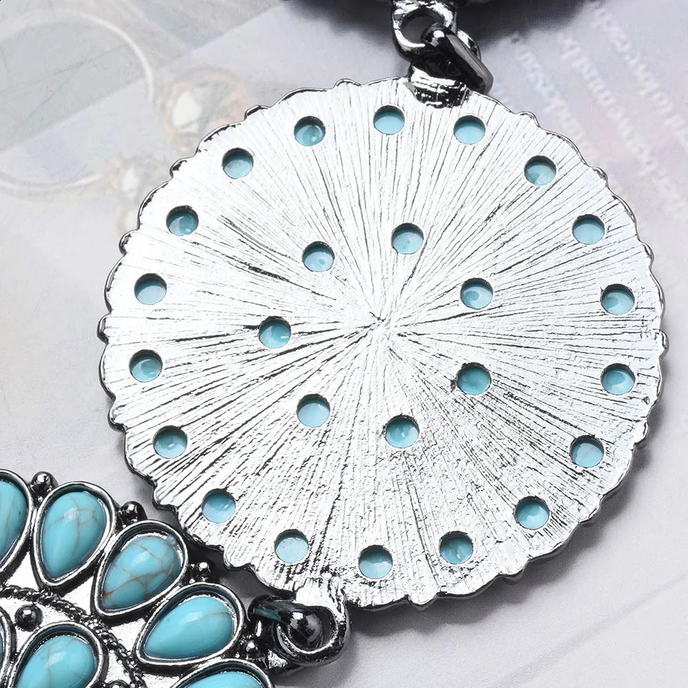 2024 Indian Ethnic Statement Large Collar Choker Necklace Women Bohemian Maxi y Vintage Big Bib Jewelry 240813
