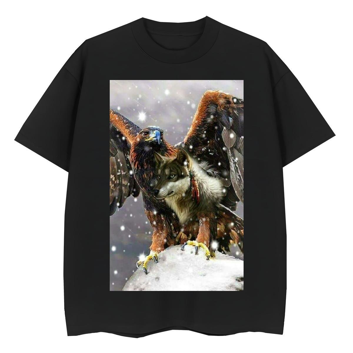 Loose Fit Couples T Shirts Sports Casual 100% Cotton 230g Cartoon Printing L-4XL O-Neck Short Sleeve cool Mens T Shirts Wholesale Wear