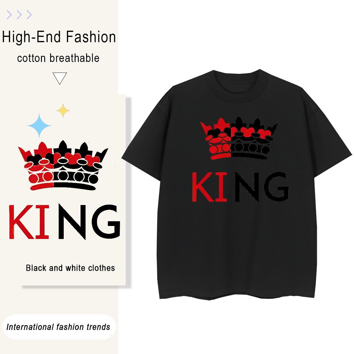 Classic Couples T Shirts Casual Daily Wear 230g 100% Cotton Skull Short Sleeve O-Neck letter T shirt Custom Tops Tees