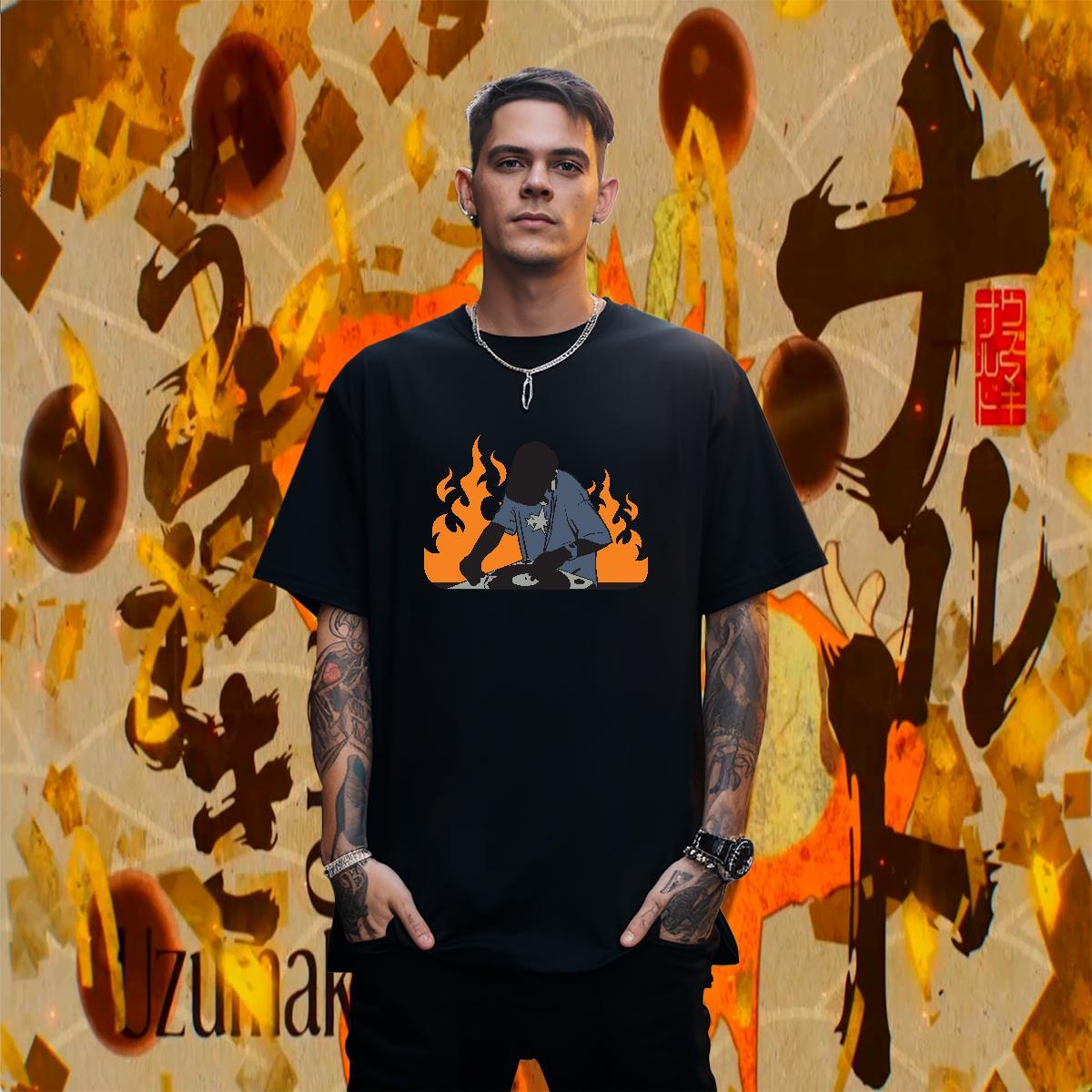 Man T Shirts 100% Cotton 230g portrait Home Outdoor Crew Neck Breathable Oversized 3XL 4XL Mens Tshirts New Designer Popular Top Tees
